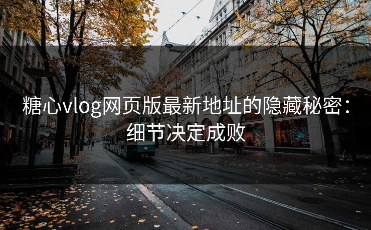 糖心vlog网页版最新地址的隐藏秘密：细节决定成败