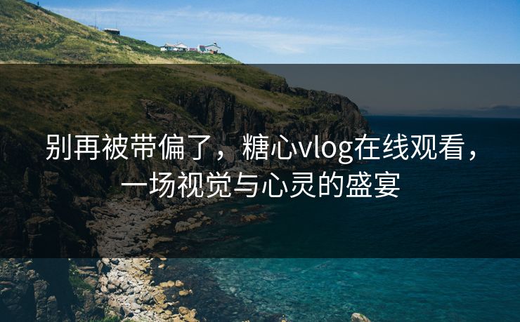 别再被带偏了，糖心vlog在线观看，一场视觉与心灵的盛宴