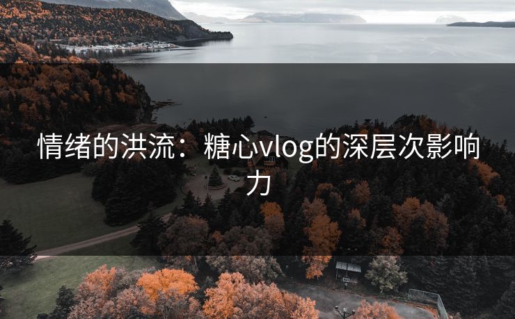 情绪的洪流：糖心vlog的深层次影响力