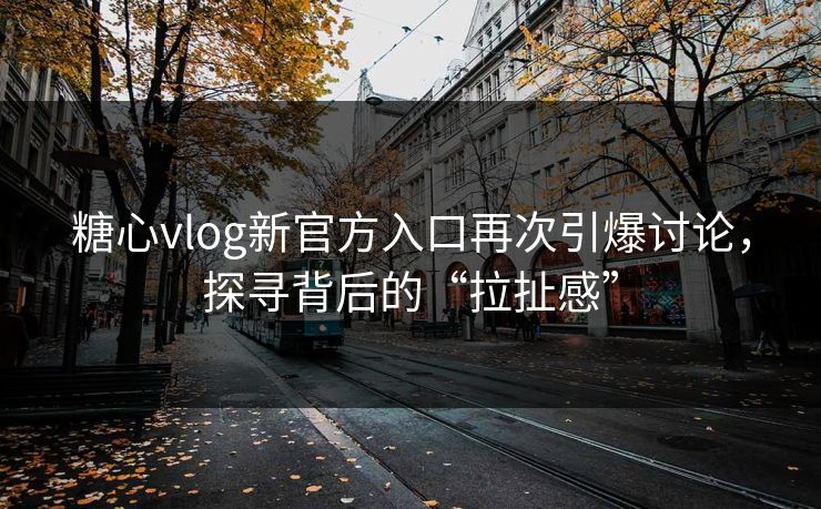 糖心vlog新官方入口再次引爆讨论，探寻背后的“拉扯感”