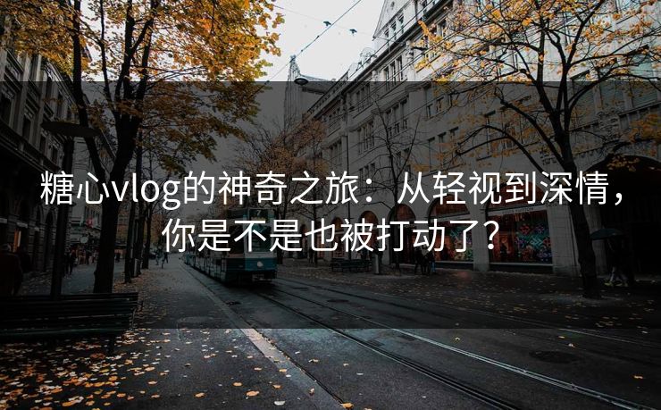 糖心vlog的神奇之旅：从轻视到深情，你是不是也被打动了？