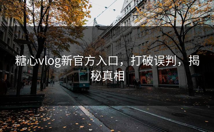 糖心vlog新官方入口，打破误判，揭秘真相